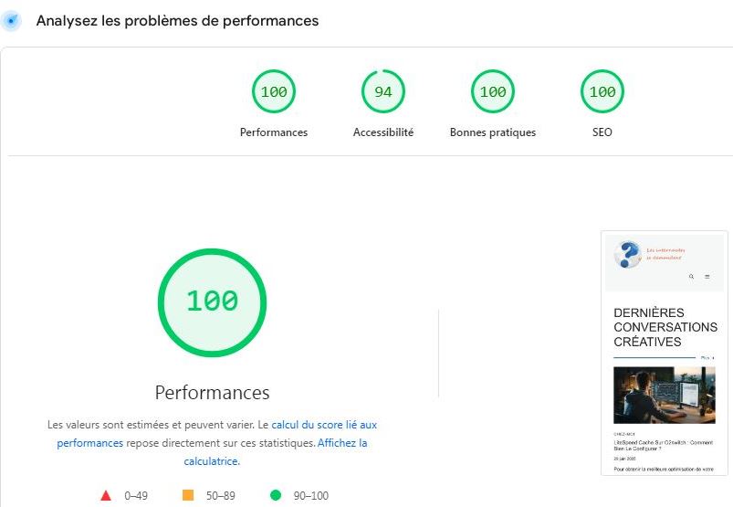 LiteSpeed Cache sur O2switch