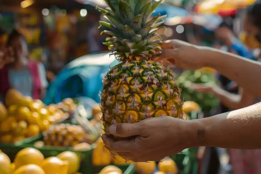 ananas est mûr et prêt à déguster