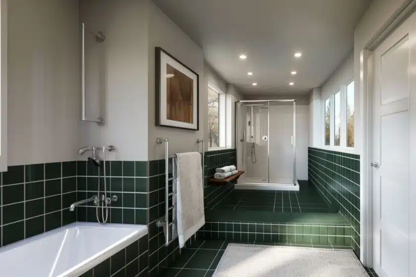 Douche sécurisée pour seniors