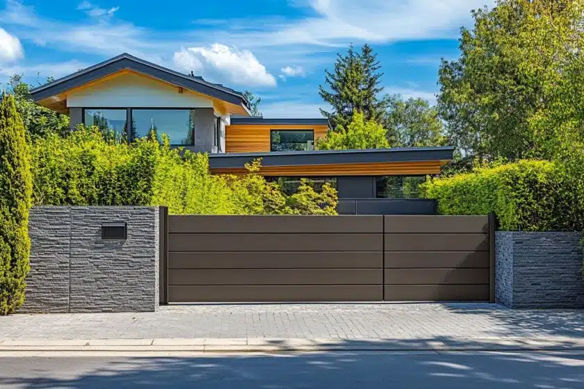 Portail en aluminium : battant