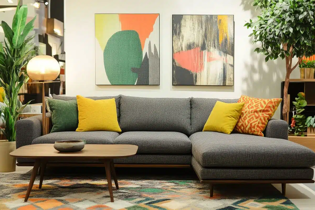 décorer son salon avec un canapé gris